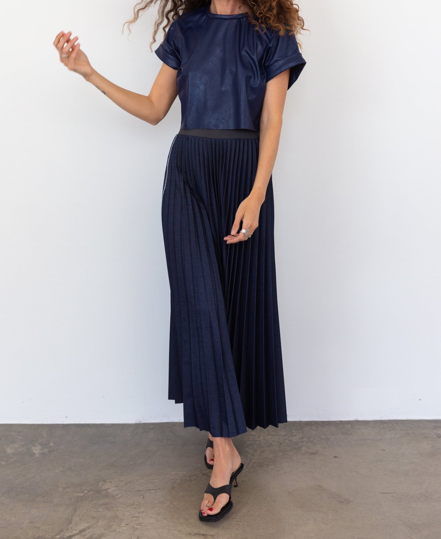 DENIM DELUXE SKIRT INDIGO