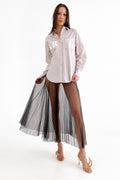 BLACK MESH SKIRT LIMITED EDITION