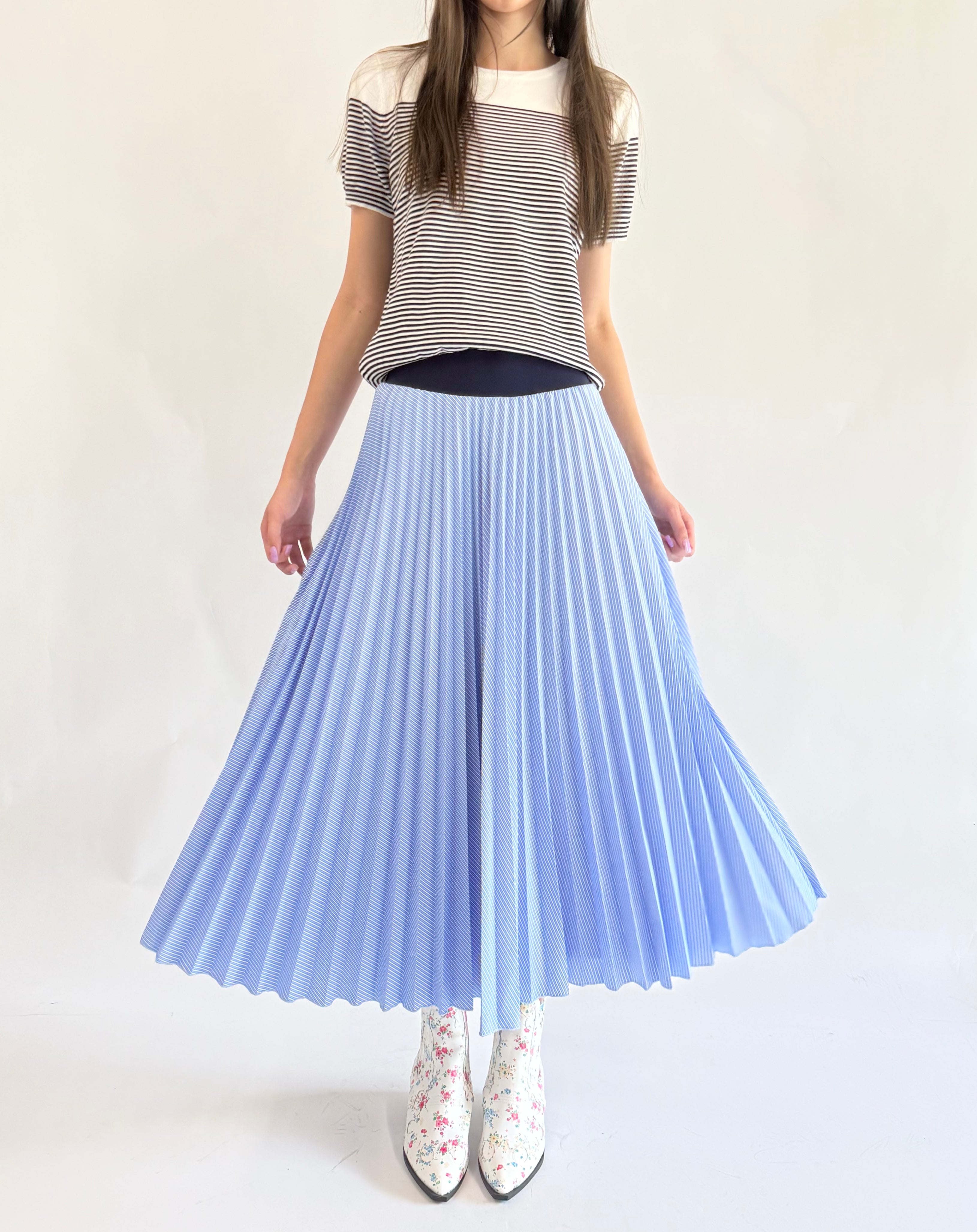 SHIRTING SKIRT SKYBLUE