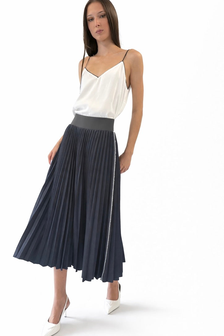DENIM DELUXE  SKIRT INDIGO
