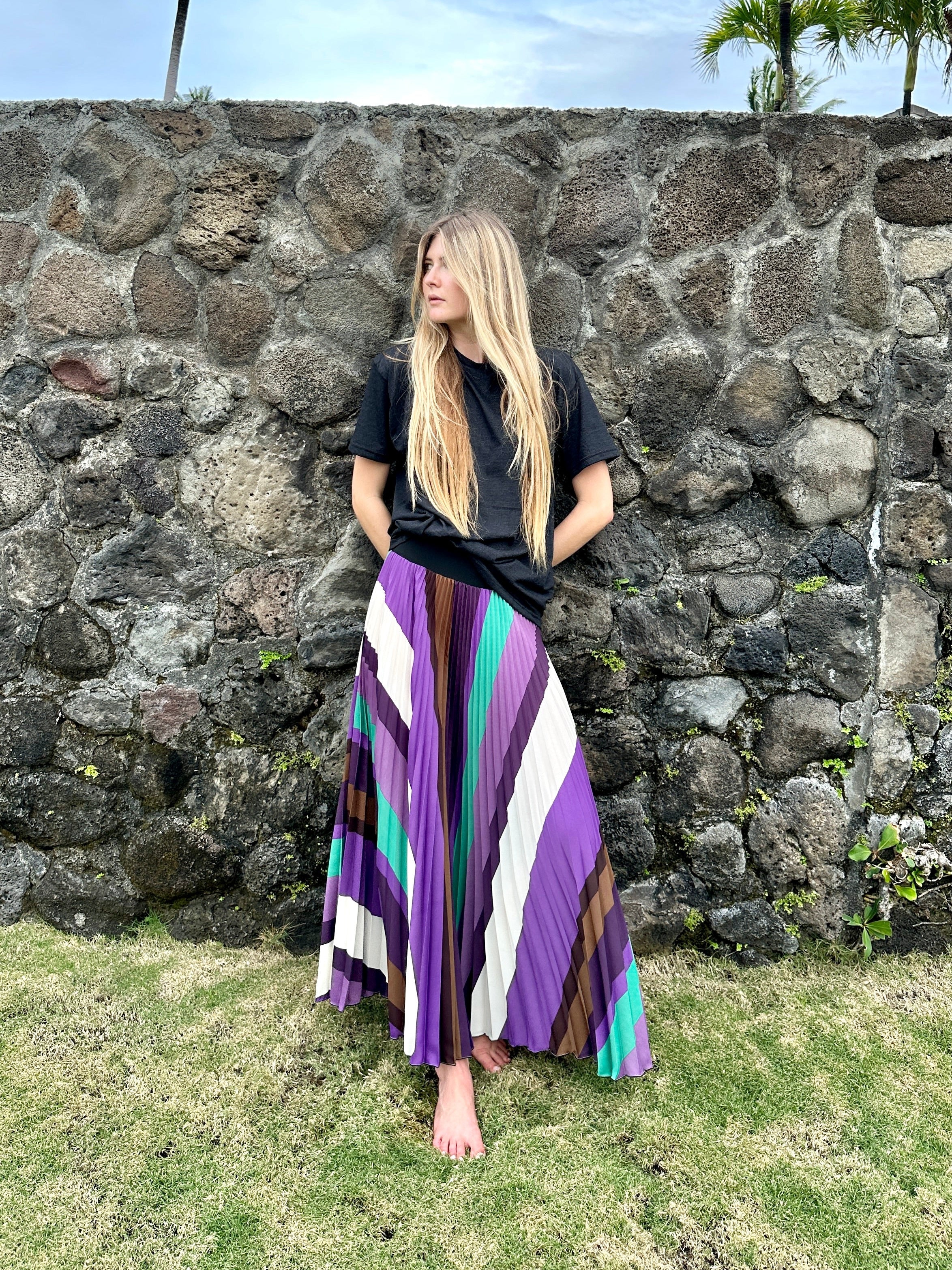 BEACH SKIRT STRIPES V2