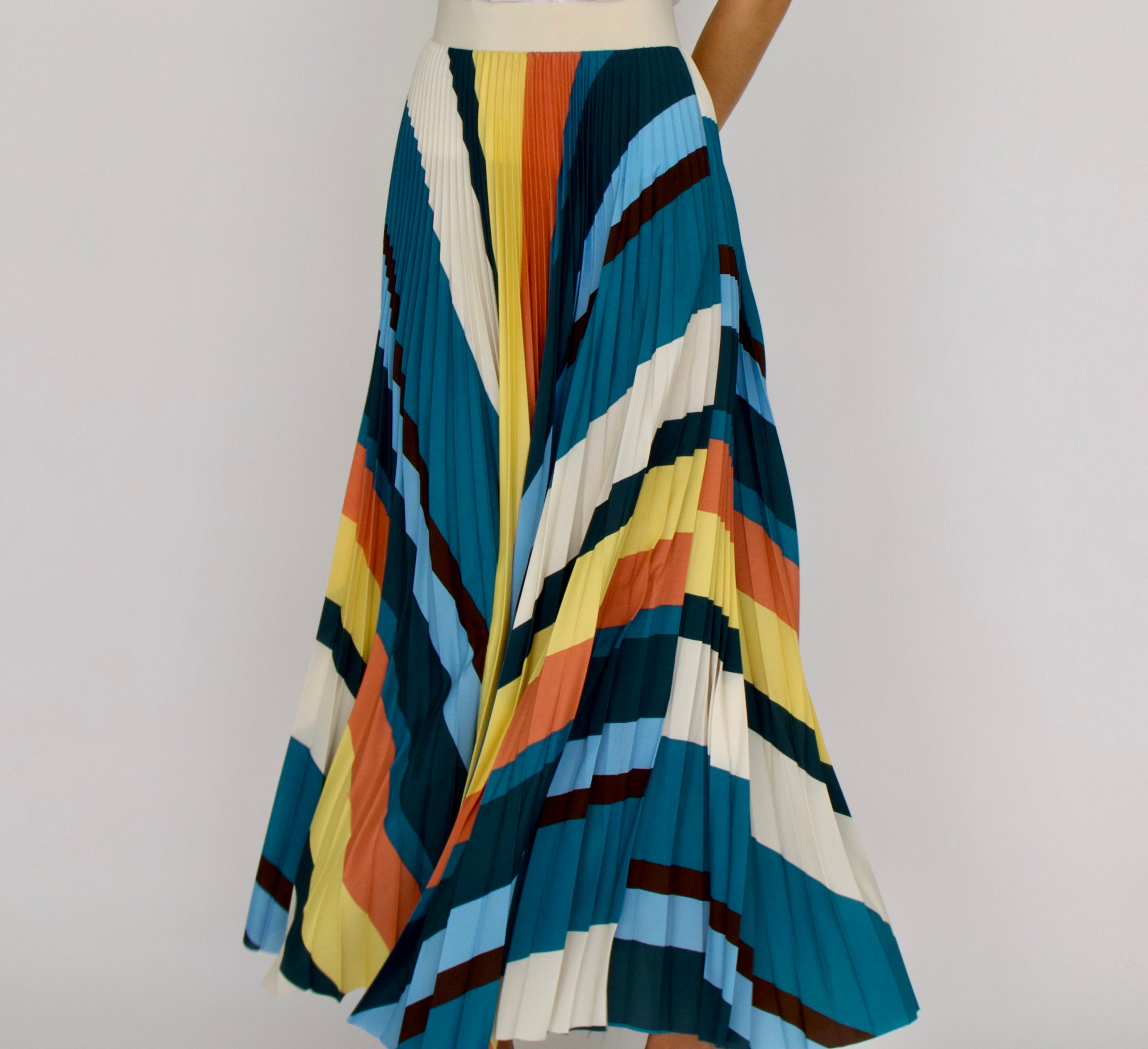 BEACH SKIRT STRIPES V4