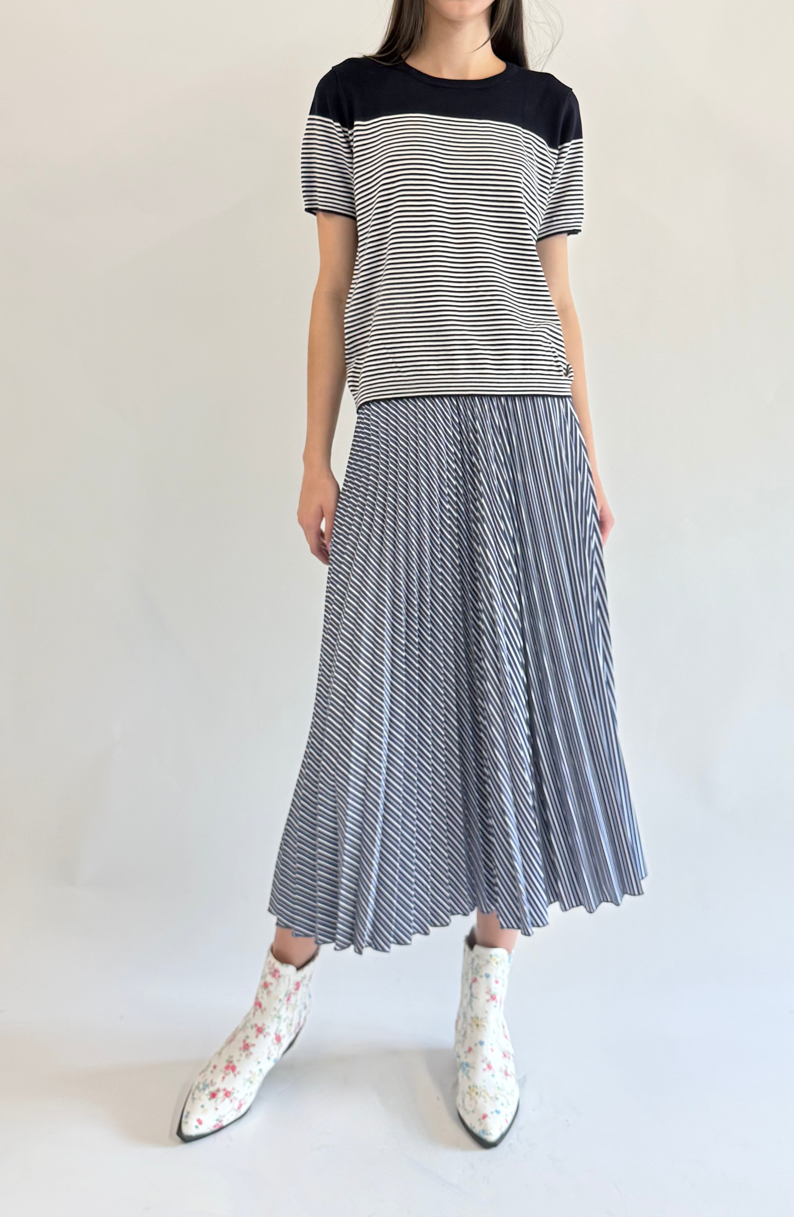 SHIRTING SKIRT OCEANBLUE