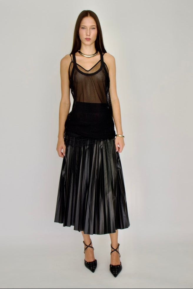 VEGAN LEATHER SKIRT SOLD OUT