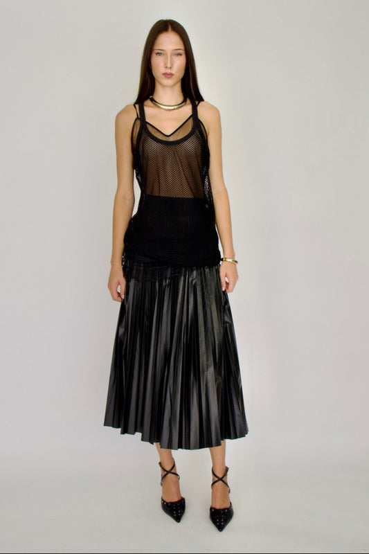 VEGAN LEATHER SKIRT