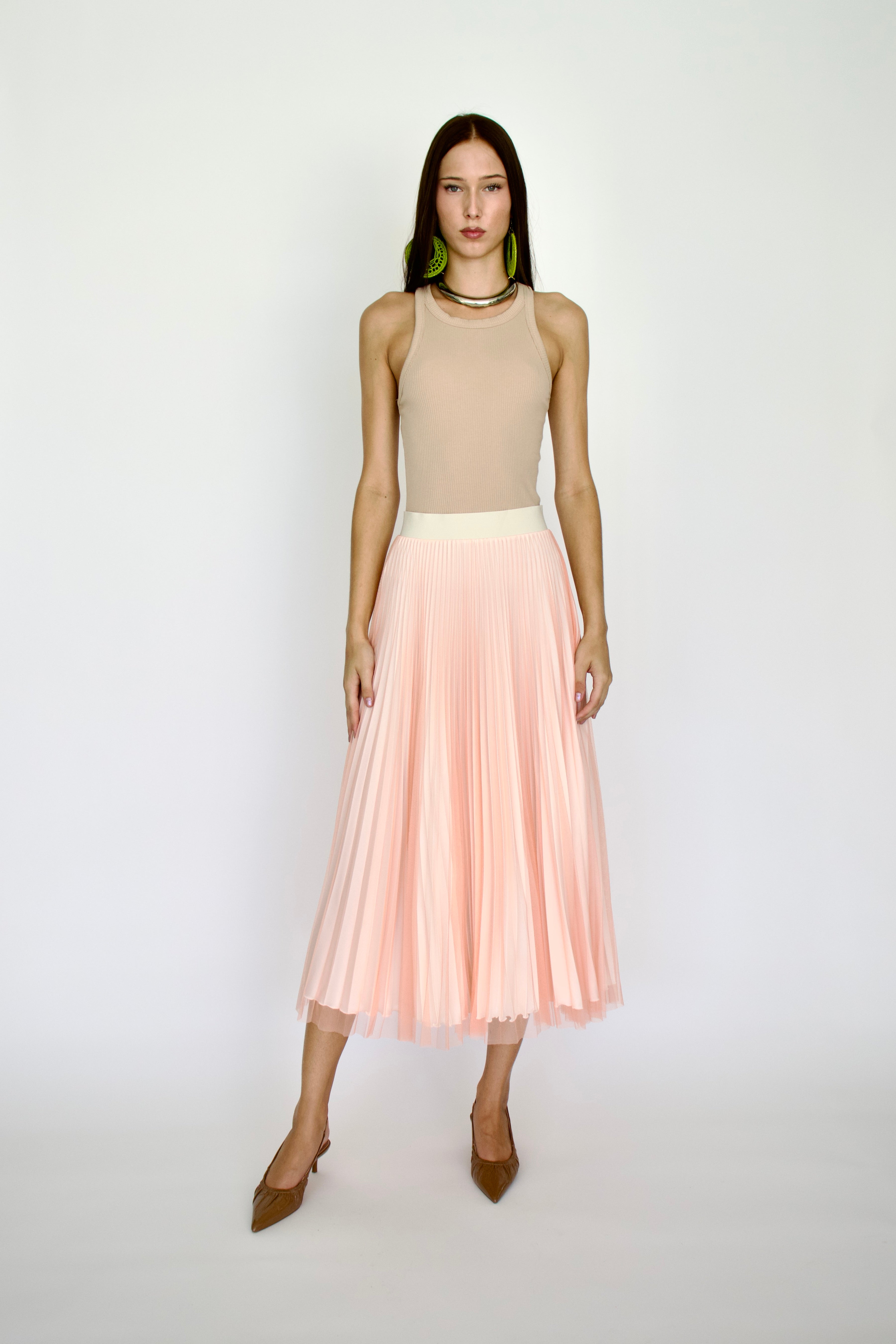 OVERLAY SKIRT PEACH