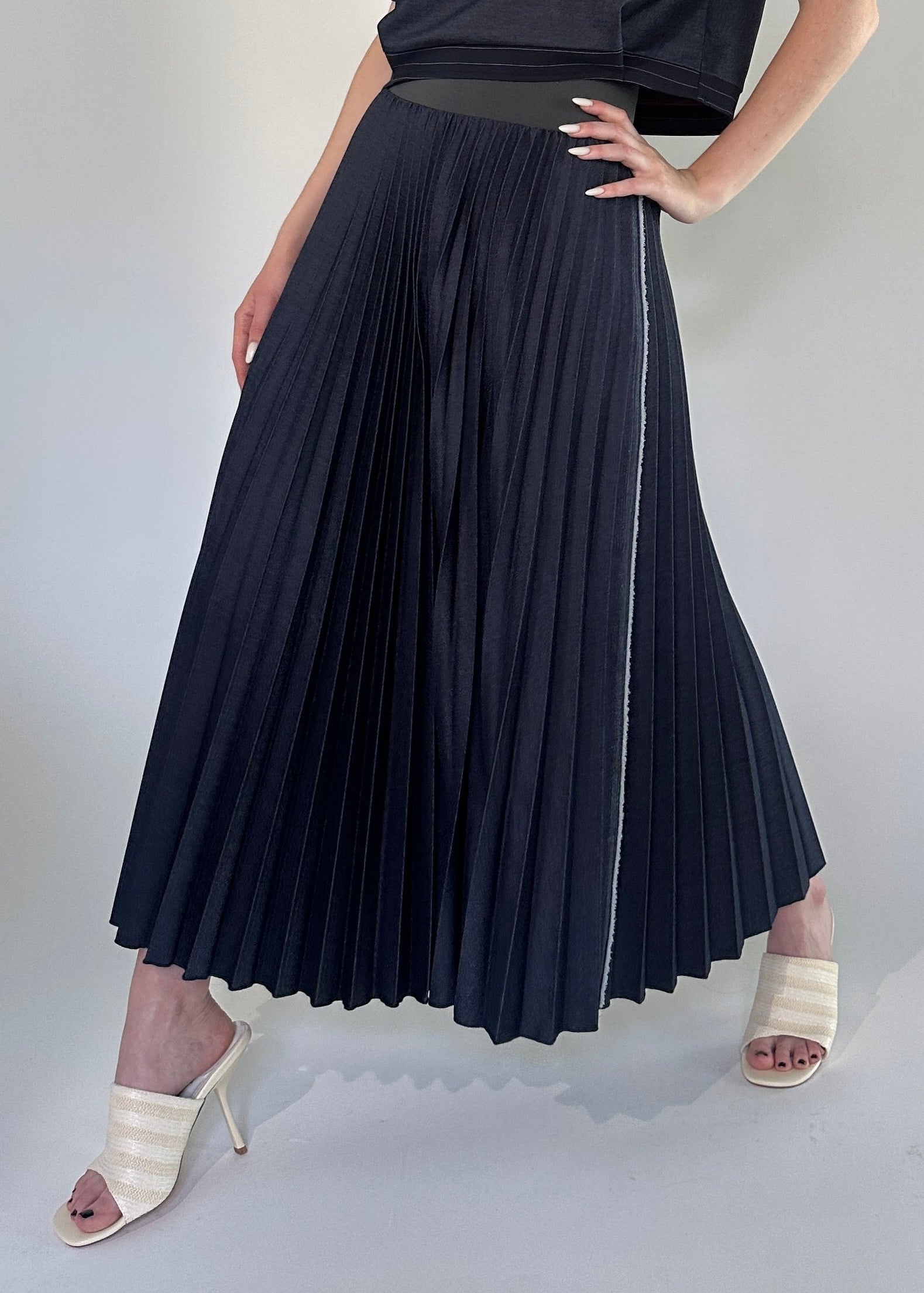 DENIM DELUXE  SKIRT INDIGO